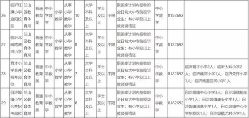 兰山区教育系统部分事业单位招聘500名教师